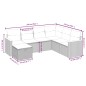 vidaXL Set de comedor de jardín 7 pzas y cojines ratán sintético negro vidaXL Set de comedor de jardín 7 pzas y cojines ratán sintético negro