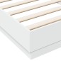 vidaXL Estructura de cama madera de ingeniería blanca 90x200 cm vidaXL Estructura de cama madera de ingeniería blanca 90x200 cm