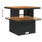 vidaXL Set comedor de jardín 3 pzas con cojines ratán sintético negro vidaXL Set comedor de jardín 3 pzas con cojines ratán sintético negro