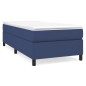 vidaXL Cama box spring con colchón tela azul 90x200 cm vidaXL Cama box spring con colchón tela azul 90x200 cm