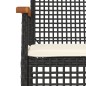 vidaXL Set de comedor de jardín 9 pzas y cojines ratán sintético negro vidaXL Set de comedor de jardín 9 pzas y cojines ratán sintético negro