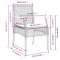 vidaXL Set de comedor de jardín 9 pzas y cojines ratán sintético negro vidaXL Set de comedor de jardín 9 pzas y cojines ratán sintético negro