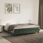 vidaXL Cama box spring con colchón terciopelo verde oscuro 180x200 cm vidaXL Cama box spring con colchón terciopelo verde oscuro 180x200 cm