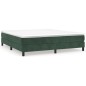 vidaXL Cama box spring con colchón terciopelo verde oscuro 180x200 cm vidaXL Cama box spring con colchón terciopelo verde oscuro 180x200 cm