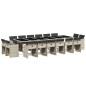 vidaXL Set comedor jardín y cojines 17 pzas ratán sintético gris claro vidaXL Set comedor jardín y cojines 17 pzas ratán sintético gris claro