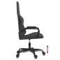vidaXL Silla gaming cuero sintético negro y gris vidaXL Silla gaming cuero sintético negro y gris