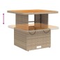 vidaXL Set comedor de jardín 3 pzas con cojines ratán sintético beige