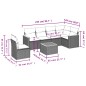 vidaXL Set de comedor de jardín 7 pzas y cojines ratán sintético negro vidaXL Set de comedor de jardín 7 pzas y cojines ratán sintético negro
