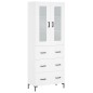 vidaXL Aparador alto madera contrachapada blanco 69,5x34x180 cm vidaXL Aparador alto madera contrachapada blanco 69,5x34x180 cm