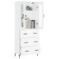 vidaXL Aparador alto madera contrachapada blanco 69,5x34x180 cm vidaXL Aparador alto madera contrachapada blanco 69,5x34x180 cm