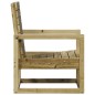 vidaXL Juego de muebles de jardín 3 pzas madera de pino impregnada vidaXL Juego de muebles de jardín 3 pzas madera de pino impregnada