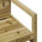 vidaXL Juego de muebles de jardín 3 pzas madera de pino impregnada vidaXL Juego de muebles de jardín 3 pzas madera de pino impregnada