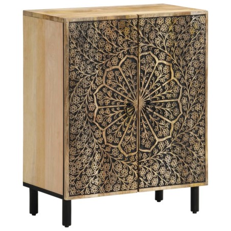vidaXL Aparador 3 piezas madera maciza de mango 60x33x75 cm