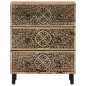vidaXL Aparador 3 piezas madera maciza de mango 60x33x75 cm