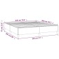 vidaXL Cama box spring con colchón tela gris claro 180x200 cm