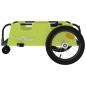 vidaXL Remolque para bicicletas hierro y tela Oxford verde