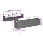 vidaXL Set de muebles de jardín 9 pzas y cojines ratán sintético gris vidaXL Set de muebles de jardín 9 pzas y cojines ratán sintético gris
