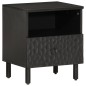 vidaXL Mesitas de noche 2 uds madera maciza de mango negro 40x33x46 cm vidaXL Mesitas de noche 2 uds madera maciza de mango negro 40x33x46 cm
