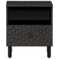 vidaXL Mesitas de noche 2 uds madera maciza de mango negro 40x33x46 cm vidaXL Mesitas de noche 2 uds madera maciza de mango negro 40x33x46 cm