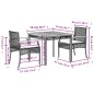 vidaXL Set comedor de jardín 3 pzas con cojines ratán sintético beige vidaXL Set comedor de jardín 3 pzas con cojines ratán sintético beige
