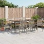 vidaXL Set comedor jardín 9 pzas y cojines ratán sintético gris vidaXL Set comedor jardín 9 pzas y cojines ratán sintético gris
