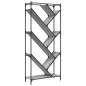 vidaXL Estantería madera ingeniería y metal gris Sonoma 79x30x180 cm vidaXL Estantería madera ingeniería y metal gris Sonoma 79x30x180 cm