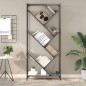 vidaXL Estantería madera ingeniería y metal gris Sonoma 79x30x180 cm vidaXL Estantería madera ingeniería y metal gris Sonoma 79x30x180 cm