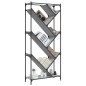 vidaXL Estantería madera ingeniería y metal gris Sonoma 79x30x180 cm vidaXL Estantería madera ingeniería y metal gris Sonoma 79x30x180 cm