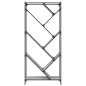 vidaXL Estantería madera ingeniería y metal gris Sonoma 79x30x180 cm vidaXL Estantería madera ingeniería y metal gris Sonoma 79x30x180 cm