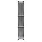 vidaXL Estantería madera ingeniería y metal gris Sonoma 79x30x180 cm vidaXL Estantería madera ingeniería y metal gris Sonoma 79x30x180 cm