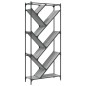 vidaXL Estantería madera ingeniería y metal gris Sonoma 79x30x180 cm vidaXL Estantería madera ingeniería y metal gris Sonoma 79x30x180 cm