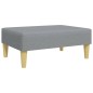 vidaXL Sofá cama de 2 plazas con taburete tela gris claro vidaXL Sofá cama de 2 plazas con taburete tela gris claro