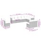 vidaXL Set de sofás de jardín 10 pzas cojines ratán sintético negro vidaXL Set de sofás de jardín 10 pzas cojines ratán sintético negro