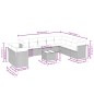 vidaXL Set de sofás de jardín 11 pzas y cojines ratán sintético negro vidaXL Set de sofás de jardín 11 pzas y cojines ratán sintético negro