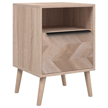 Finori Mesita de noche Lusk 61A roble Sonoma 38,5x38,5x57 cm