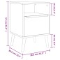 Finori Mesita de noche Lusk 61A roble Sonoma 38,5x38,5x57 cm Finori Mesita de noche Lusk 61A roble Sonoma 38,5x38,5x57 cm