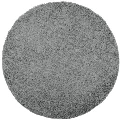 vidaXL Alfombra de pelo largo moderna verde Ø 80 cm