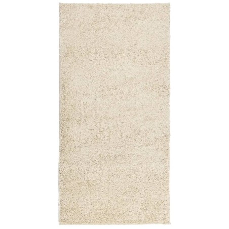 vidaXL Alfombra de pelo largo moderna dorado 100x200 cm