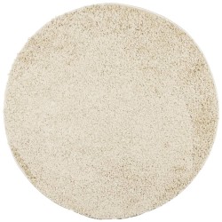 vidaXL Alfombra de pelo largo moderna dorado Ø 100 cm