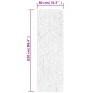 vidaXL Alfombra de pelo largo moderna crema y negro 80x250 cm vidaXL Alfombra de pelo largo moderna crema y negro 80x250 cm