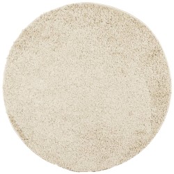 vidaXL Alfombra de pelo largo moderna dorado Ø 160 cm