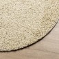 vidaXL Alfombra de pelo largo moderna dorado Ø 160 cm vidaXL Alfombra de pelo largo moderna dorado Ø 160 cm