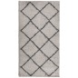 vidaXL Alfombra de pelo largo moderna beige y gris antracita 60x110 cm vidaXL Alfombra de pelo largo moderna beige y gris antracita 60x110 cm