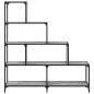 vidaXL Librería con 4 peldaños madera gris Sonoma 139x33,5x149 cm