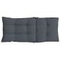 vidaXL Cojines de silla respaldo alto 2 uds tela Oxford gris antracita vidaXL Cojines de silla respaldo alto 2 uds tela Oxford gris antracita