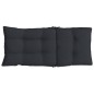 vidaXL Cojines de silla con respaldo alto 2 uds tela Oxford negro vidaXL Cojines de silla con respaldo alto 2 uds tela Oxford negro