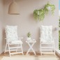 vidaXL Cojines silla respaldo alto 2 uds tela Oxford estampado hojas vidaXL Cojines silla respaldo alto 2 uds tela Oxford estampado hojas