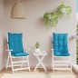 vidaXL Cojines de silla con respaldo alto 2 uds tela Oxford azul claro vidaXL Cojines de silla con respaldo alto 2 uds tela Oxford azul claro