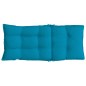 vidaXL Cojines de silla con respaldo alto 2 uds tela Oxford azul claro vidaXL Cojines de silla con respaldo alto 2 uds tela Oxford azul claro