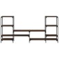 vidaXL Mueble de TV madera de ingeniería marrón roble 206,5x28,5x95 cm